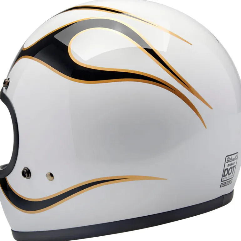 Biltwell Gringo ECE R22.06 Flames Helmet