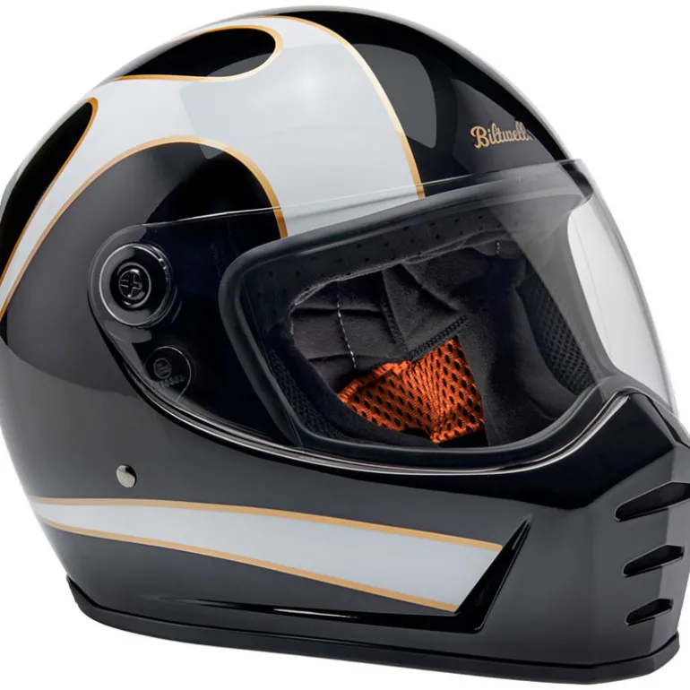 Biltwell Lane Splitter ECE R22.06 Flames Helmet