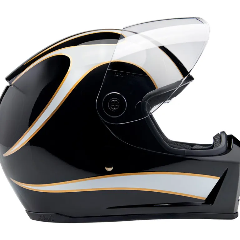 Biltwell Lane Splitter ECE R22.06 Flames Helmet