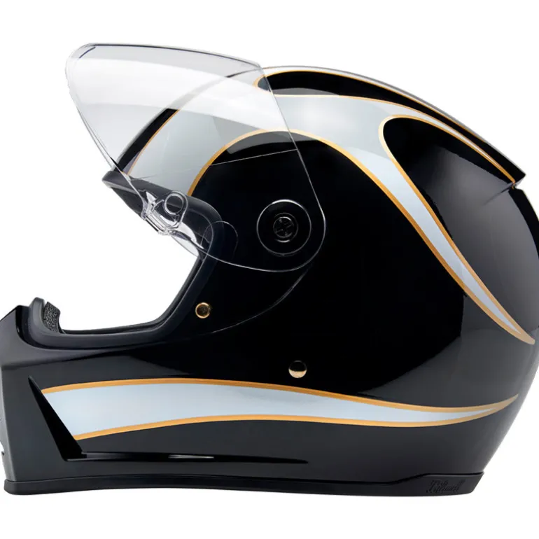 Biltwell Lane Splitter ECE R22.06 Flames Helmet