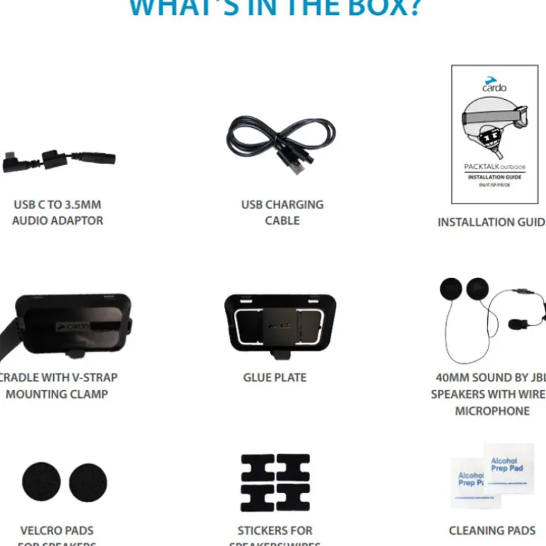 Cardo Packtalk Outdoor 2nd Helmet Kit