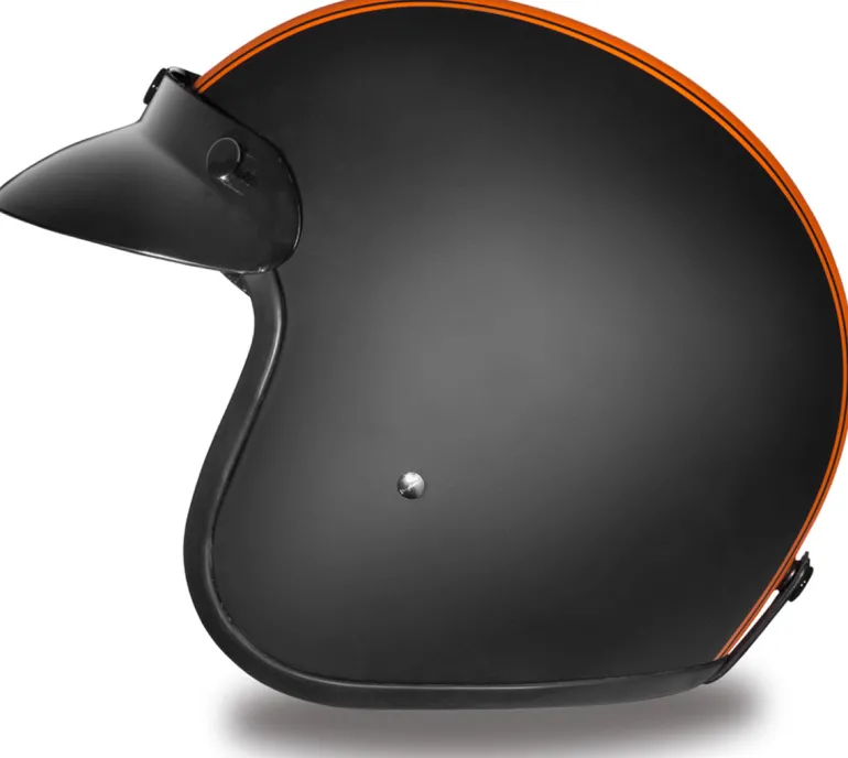 Daytona Cruiser Helmet Orange Pin Stripe