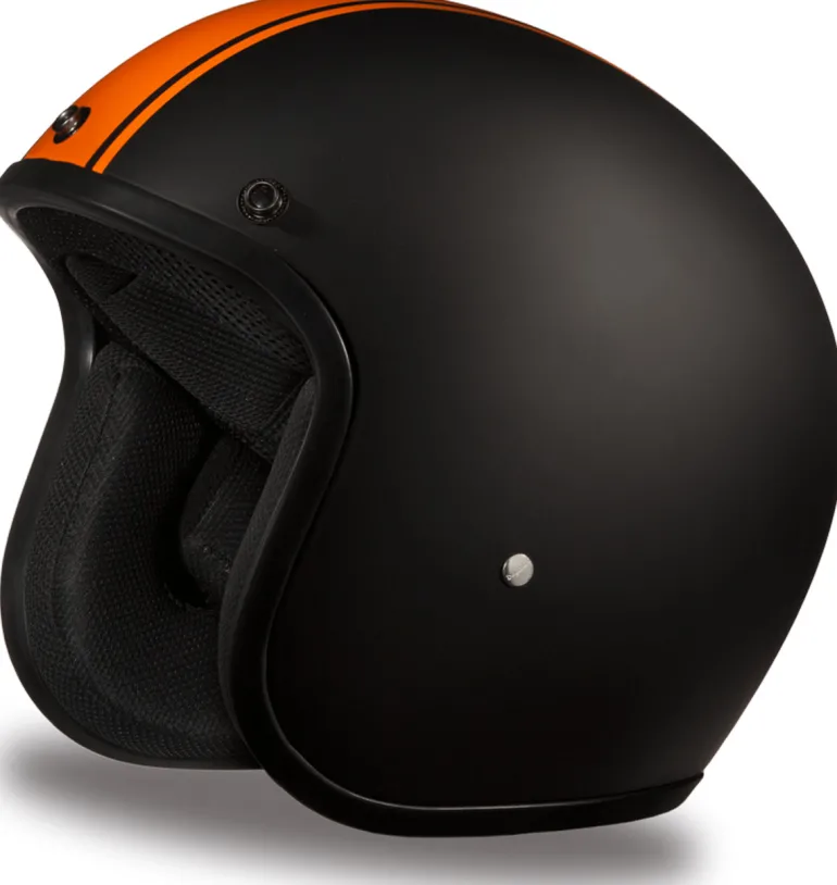 Daytona Cruiser Helmet Orange Pin Stripe