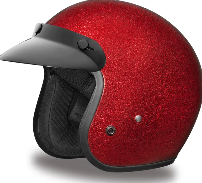 Daytona Cruiser Helmet Red Metal Flake