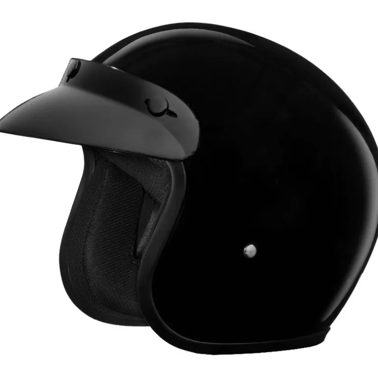 Daytona Cruiser Jr Open Face Helmet Hi Gloss Black