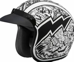 Daytona Cruiser 3/4 Open Face Helmet Graffiti
