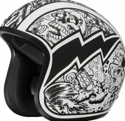 Daytona Cruiser 3/4 Open Face Helmet Graffiti
