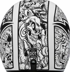 Daytona Cruiser 3/4 Open Face Helmet Graffiti