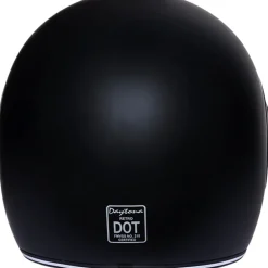 Daytona Retro Dull Black Accents Helmet