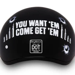 Daytona Skull Cap Come Get 'Em Helmet