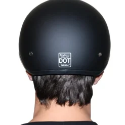 Daytona Skull Cap Helmet Black Cherry Metallic