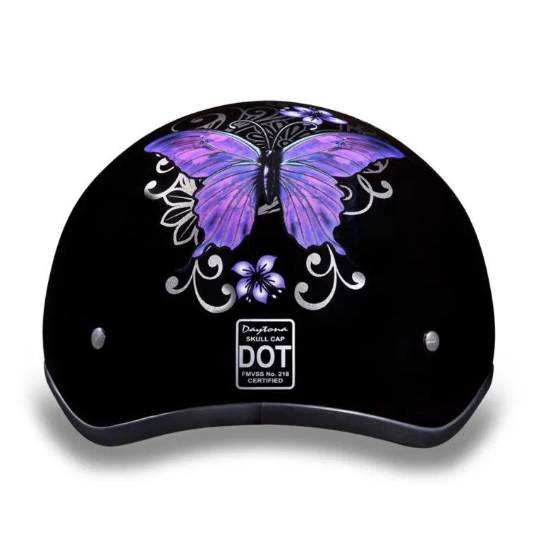 Daytona Skull Cap Helmet Butterfly