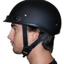 Daytona Skull Cap Helmet Grey Carbon Fiber