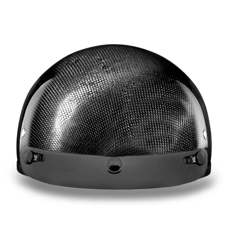 Daytona Skull Cap Helmet Grey Carbon Fiber