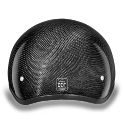 Daytona Skull Cap Helmet Grey Carbon Fiber