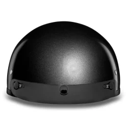 Daytona Skull Cap Helmet Gun Metal Grey Metallic
