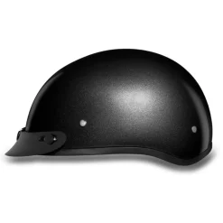 Daytona Skull Cap Helmet Gun Metal Grey Metallic