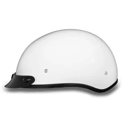 Daytona Skull Cap Helmet Hi-Gloss White