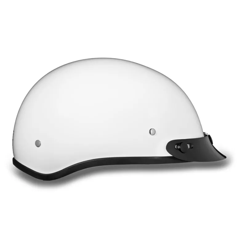 Daytona Skull Cap Helmet Hi-Gloss White