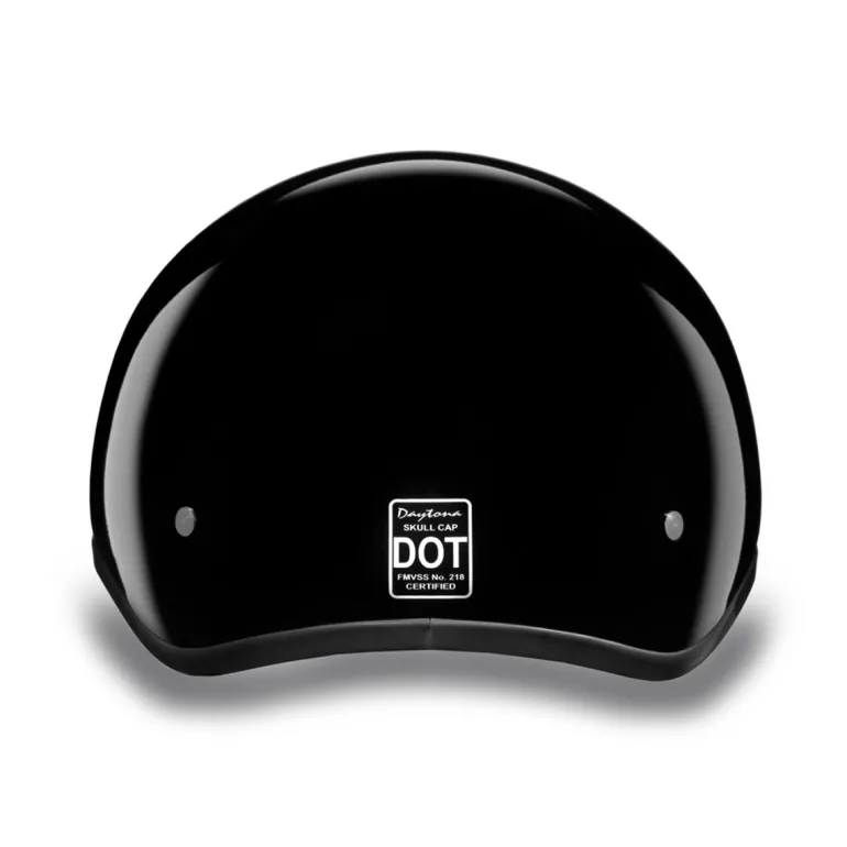 Daytona Skull Cap Helmet Hi-Gloss Black