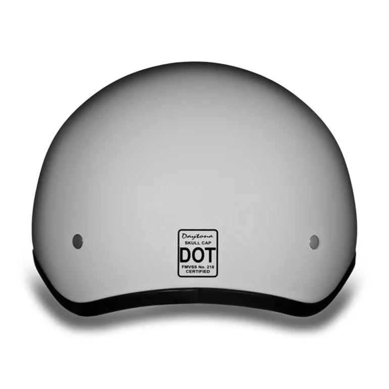 Daytona Skull Cap Helmet Pearl White