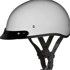 Daytona Skull Cap Helmet Pearl White