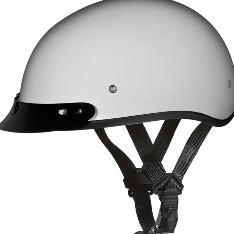 Daytona Skull Cap Helmet Pearl White