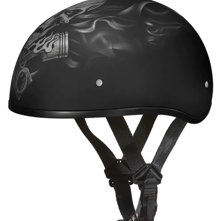 Daytona Skull Cap Helmet Pistons Skull