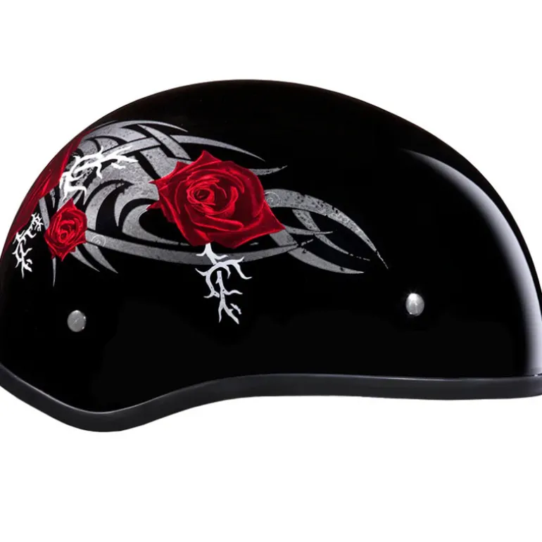 Daytona Skull Cap Helmet Rose