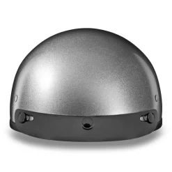 Daytona Skull Cap Helmet Silver Metallic
