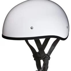 Daytona Skull Cap Helmet w/o Visor Hi-Gloss White