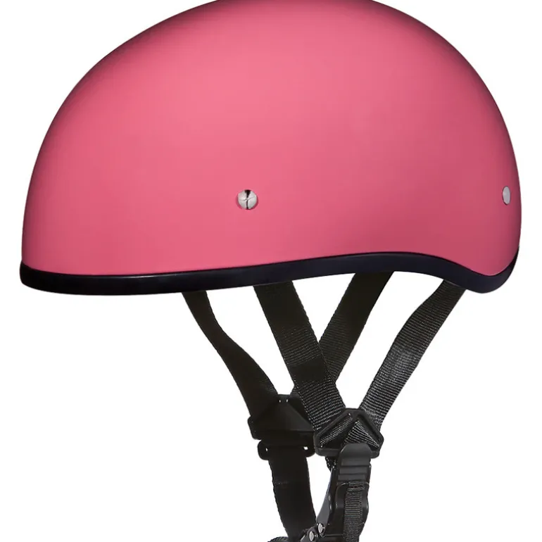 Daytona Skull Cap Helmet w/o Visor Hi-Gloss Pink