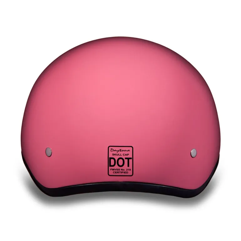 Daytona Skull Cap Helmet w/o Visor Hi-Gloss Pink