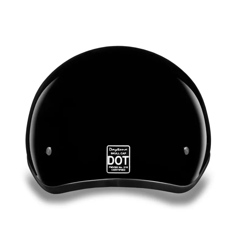Daytona Skull Cap Helmet w/o Visor Hi-Gloss Black