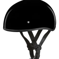 Daytona Skull Cap Helmet w/o Visor Hi-Gloss Black