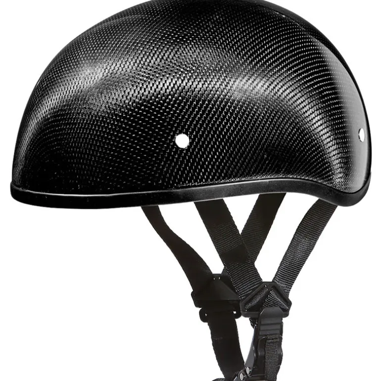 Daytona Skull Cap Helmet w/o Visor Grey Carbon Fiber