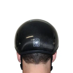 Daytona Skull Cap Helmet w/o Visor Grey Carbon Fiber