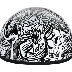 Daytona Skull Cap Live Fast Helmet