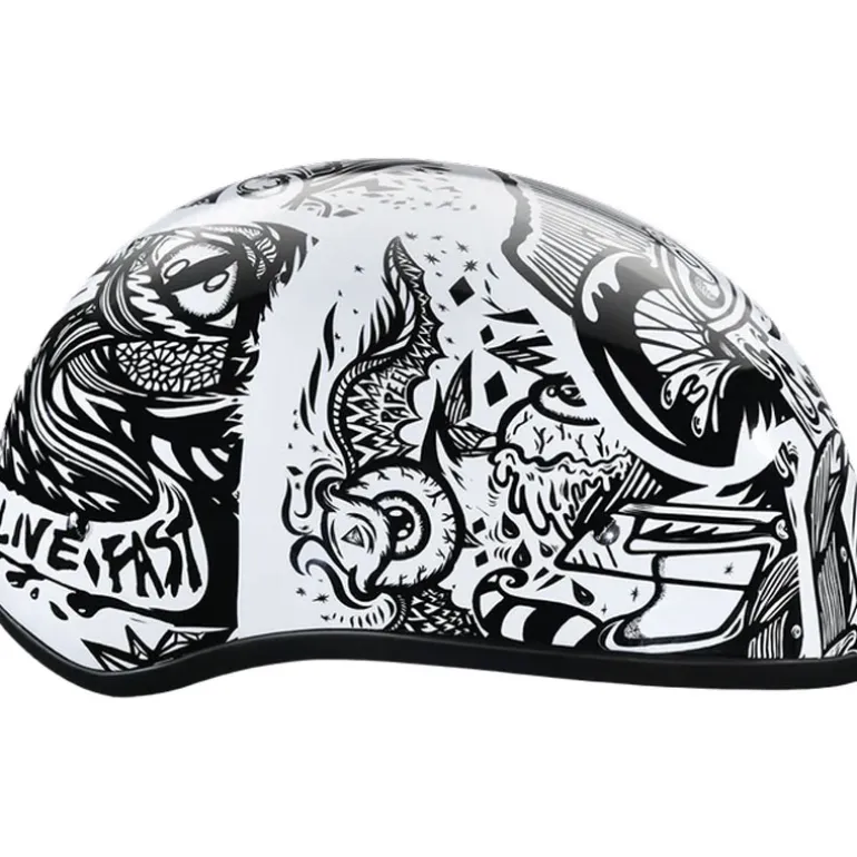 Daytona Skull Cap Live Fast Helmet