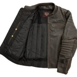 First Manufacturing Commuter Leather Jacket XL