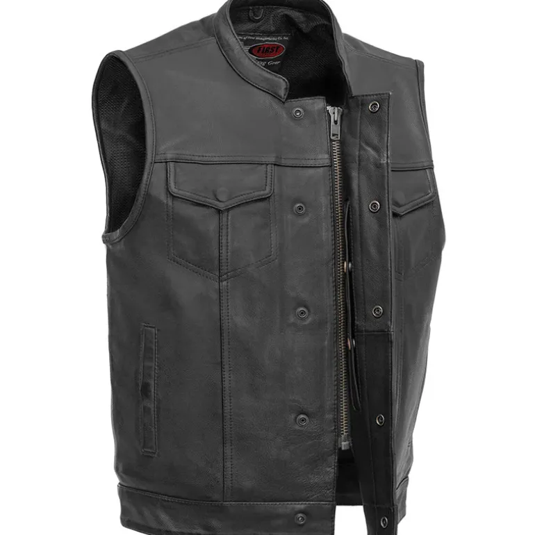 First Manufacturing Sharp Shooter Leather Vest Large