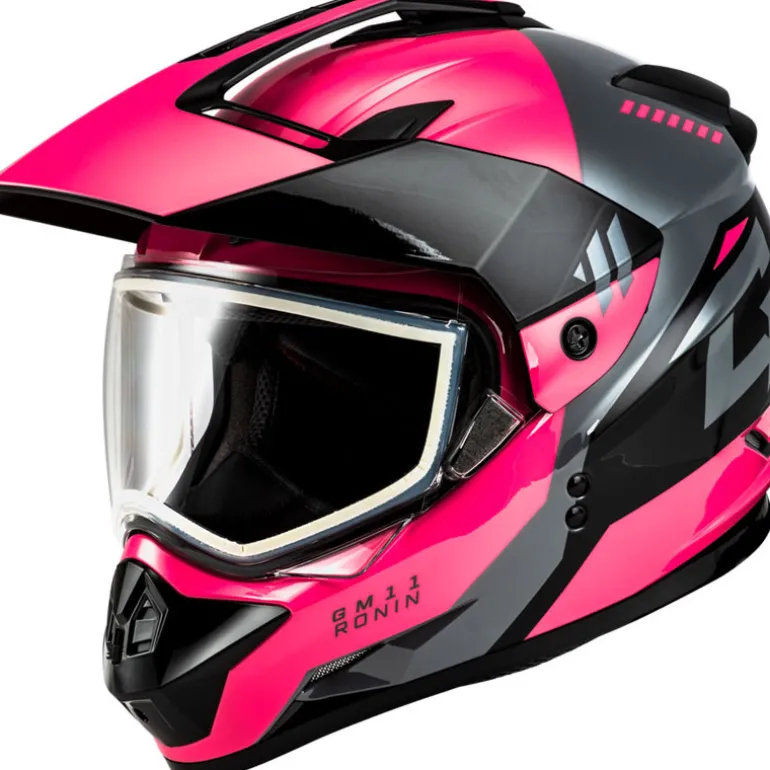 Gmax GM-11S Ronin Snow Helmet - Dual Shield