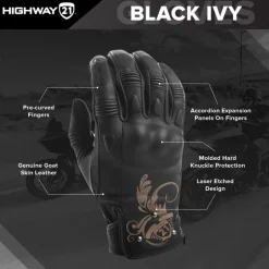Highway 21 Black Ivy Women's Gloves