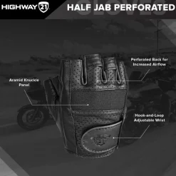 Highway 21 Half Jab Perforated Gloves