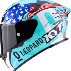 KYT TT-REVO Leopard Americas Replica Helmet