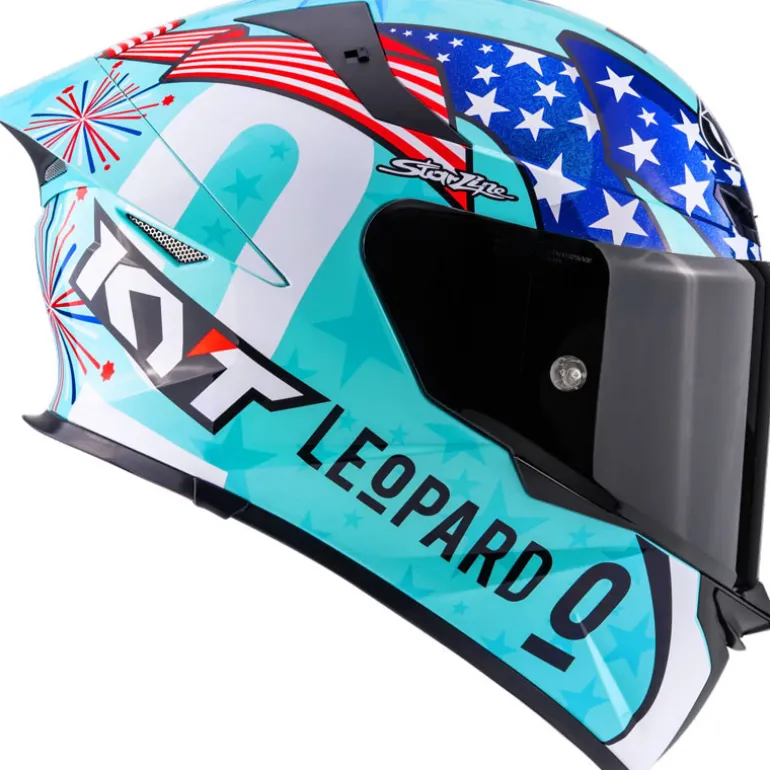KYT TT-REVO Leopard Americas Replica Helmet