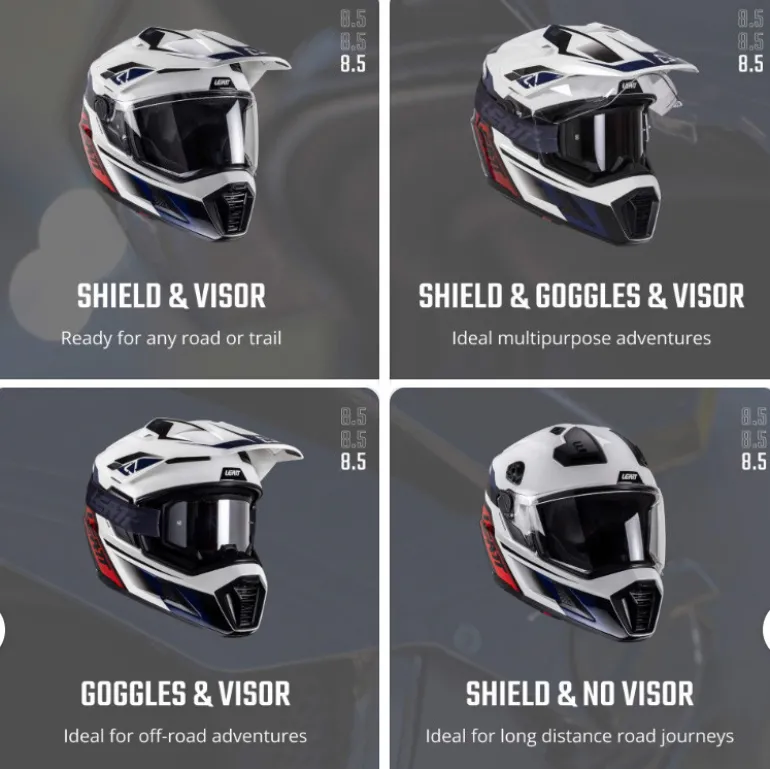 Leatt ADV 8.5 Composite with 4.5 Goggle Helmet Kit