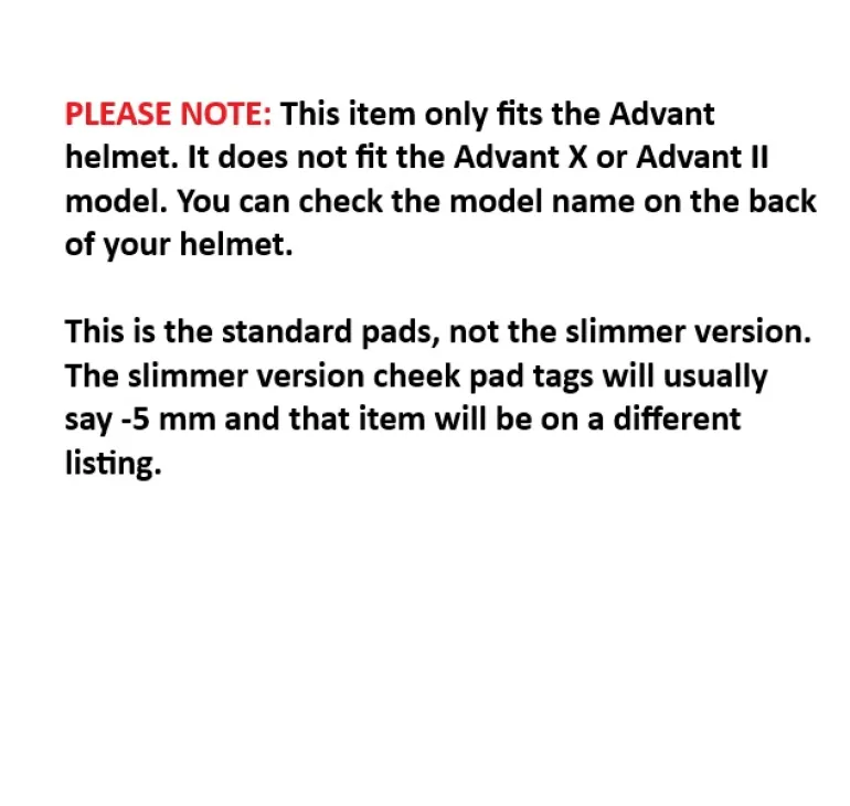 LS2 Advant Helmet Cheek Pads