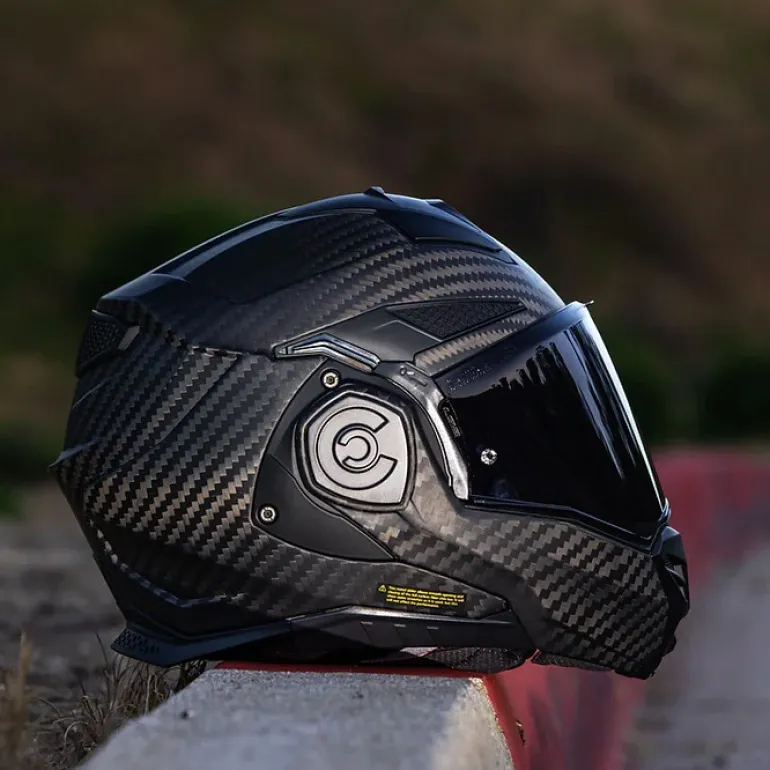 LS2 Advant X Carbon Helmet with Cardo 4X Bluetooth