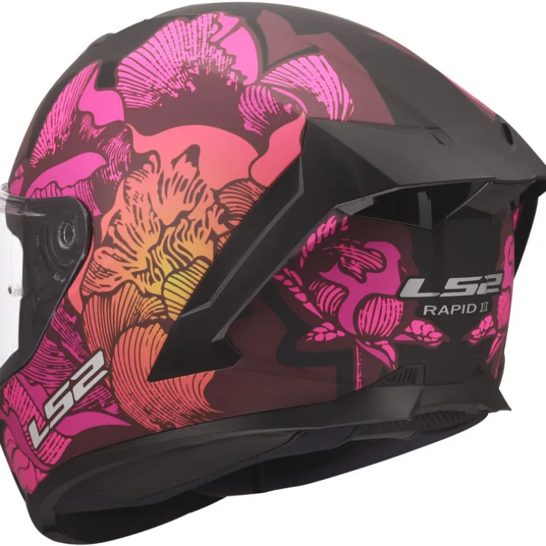 LS2 Rapid III Poppies Helmet